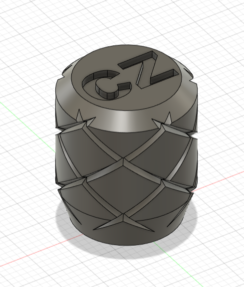 Kulička natahovací páky CZ 457, Bolt knob CZ457 3D model