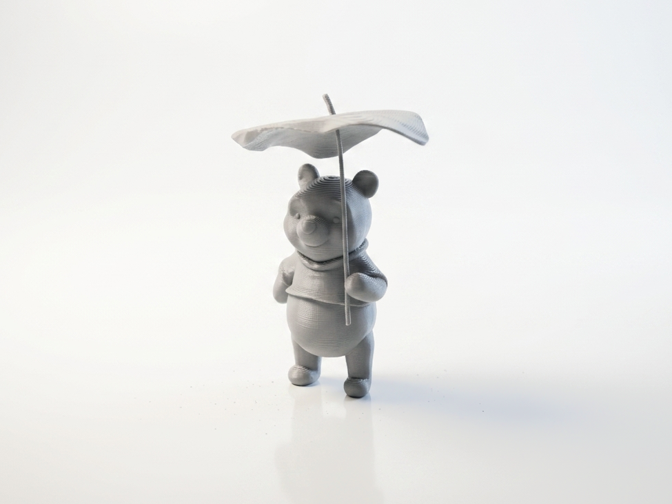 Winnie Pooh Umbrella Figurine Cartoon 3D Printable