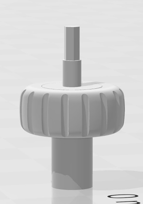 Scroll Wheel and Axle for 'Retro Wireless Computer Mouse'