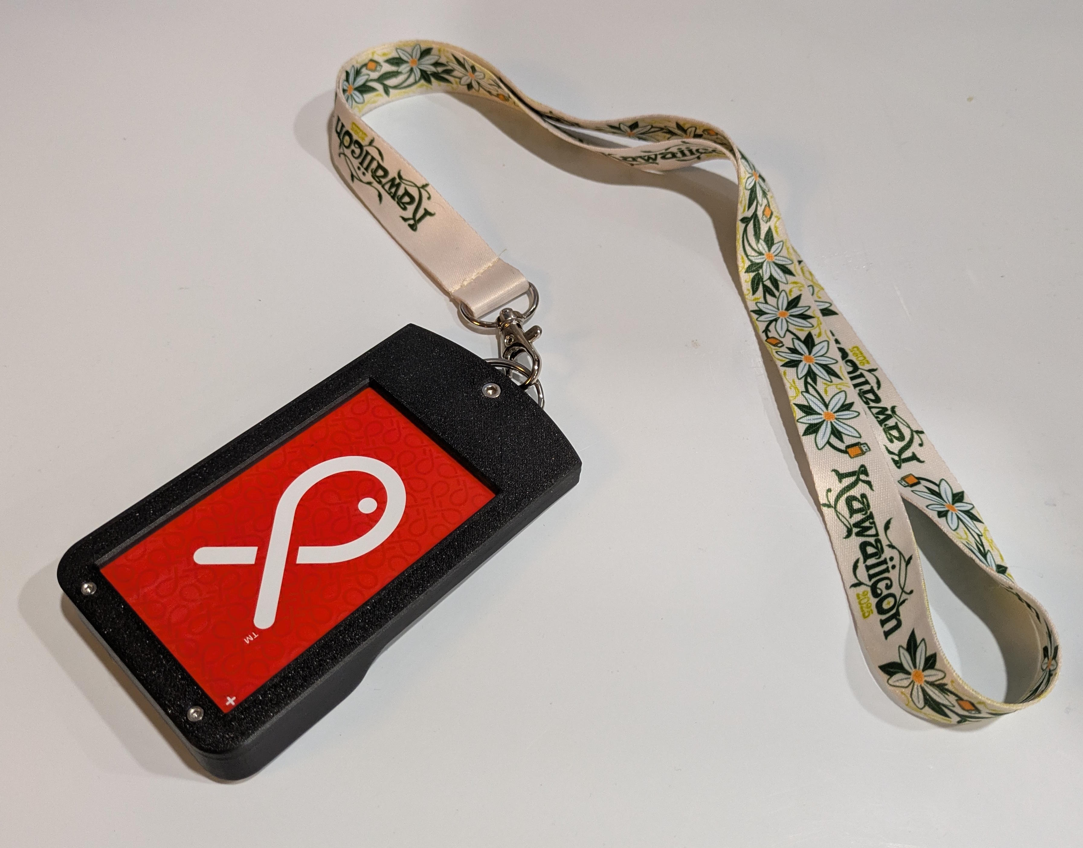 ID Card Holster with RSA Token and Lanyard Ring