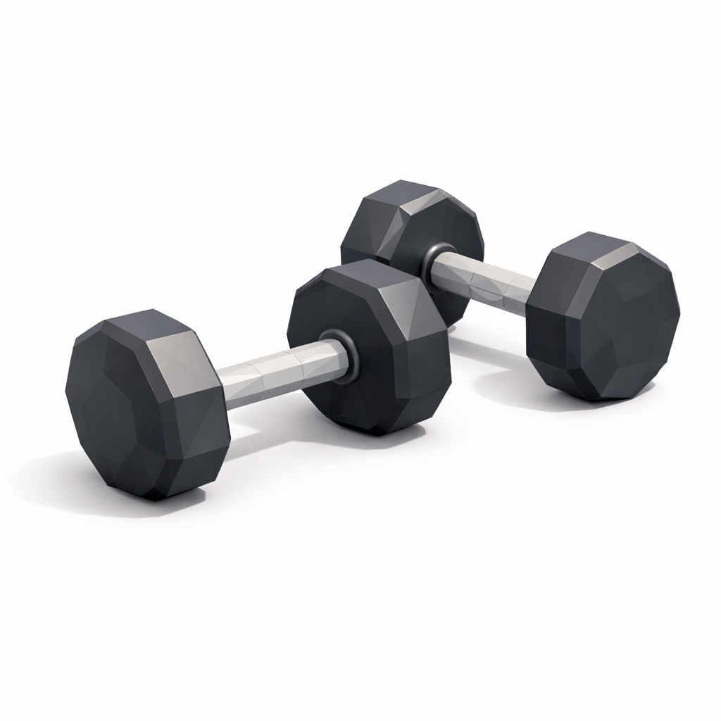 Low Poly Gym Dumbbells
