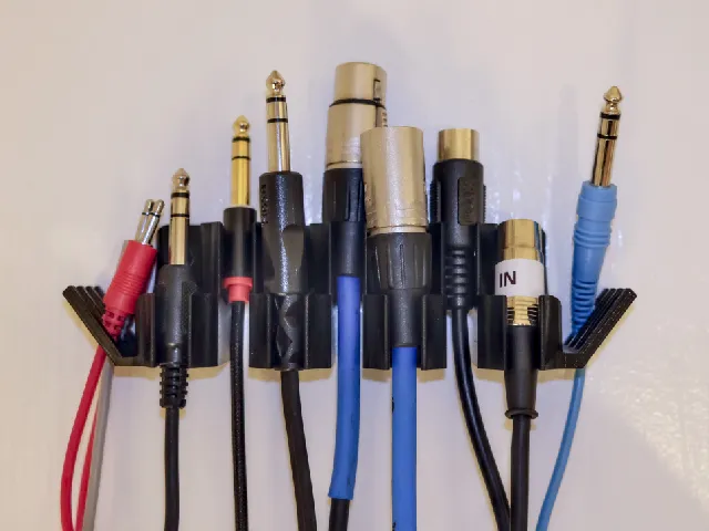Wall Mounted Audio Cable Holders for Quick Access