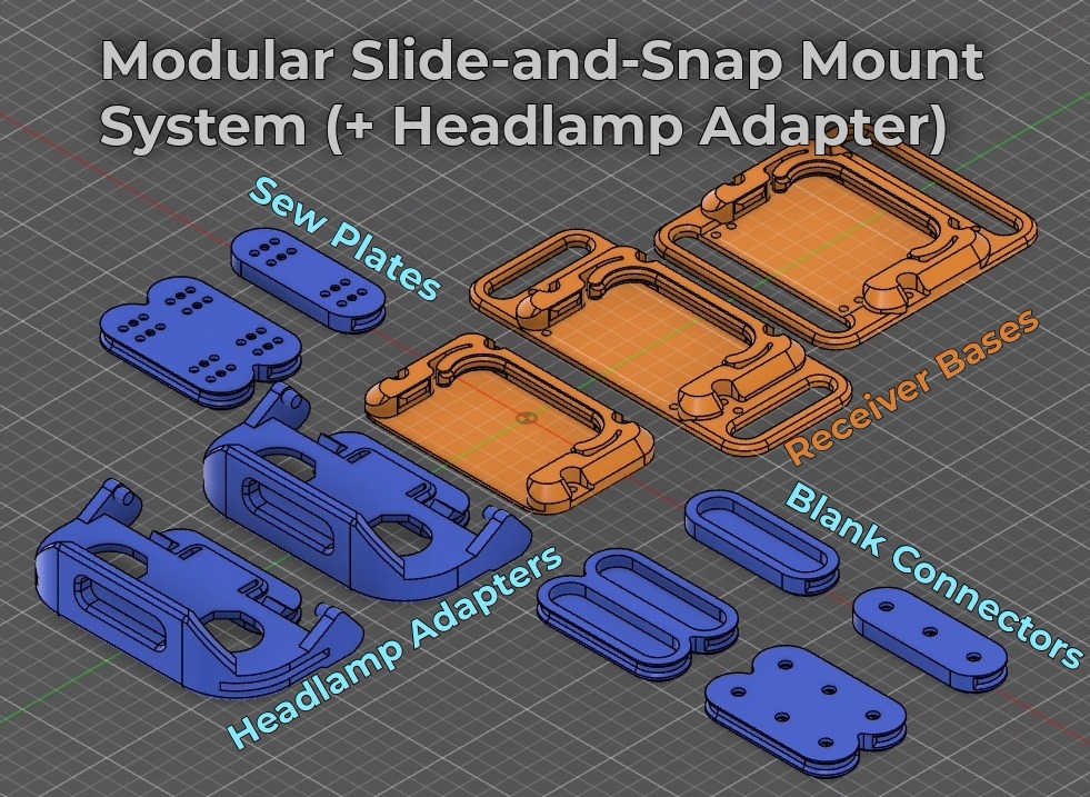Modular Slide-and-Snap Mount System