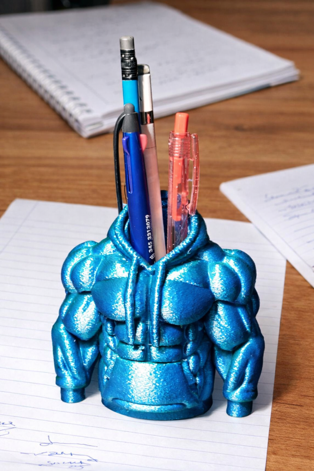 Muscular Hoodie Pen Holder