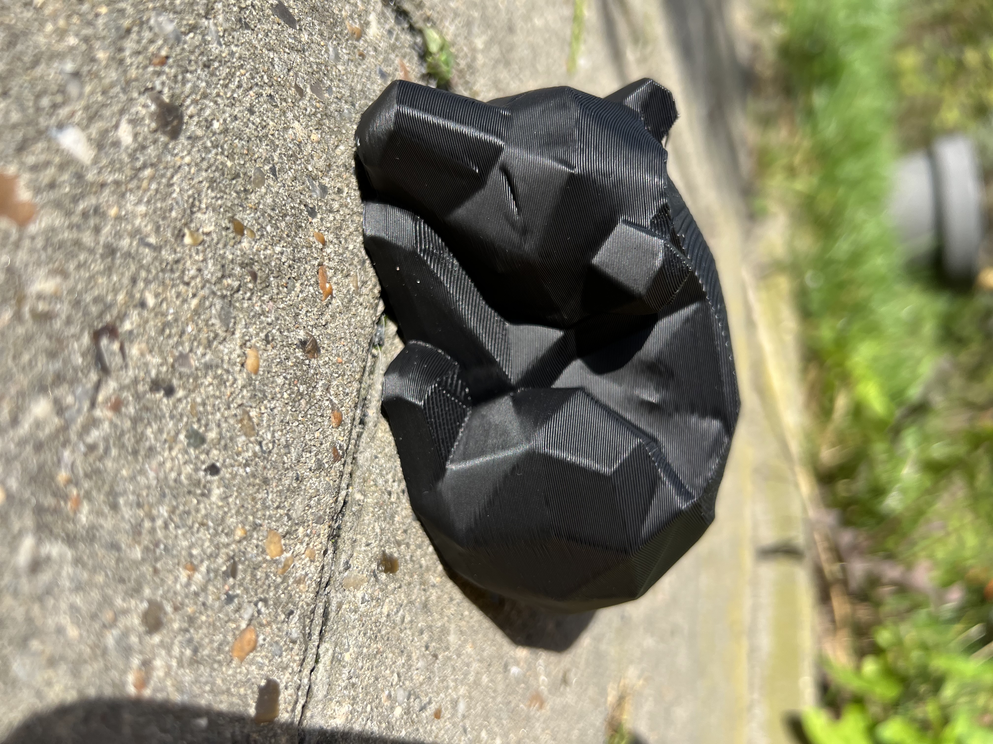 Sleeping Low Poly Bear Cub