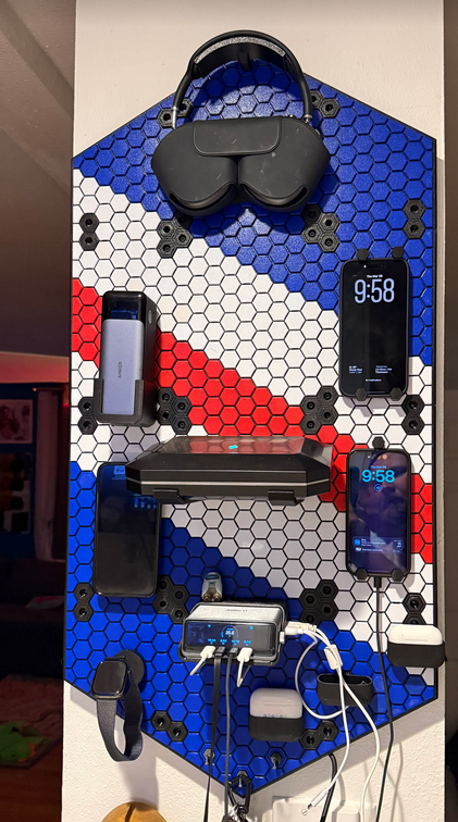 Honeycomb Storage Wall Filler Solidworks Remix 3D model by mkronmiller