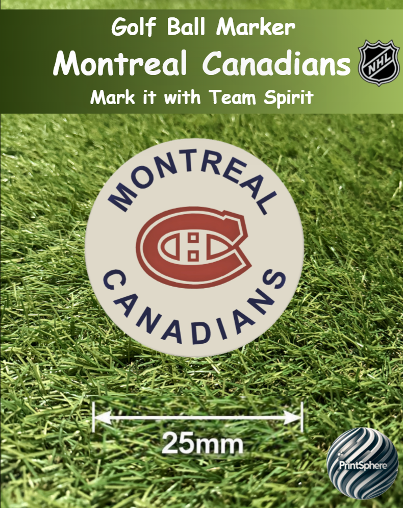 Golf - Golf Ball Marker - NHL - Atlantic - Montreal Canadians