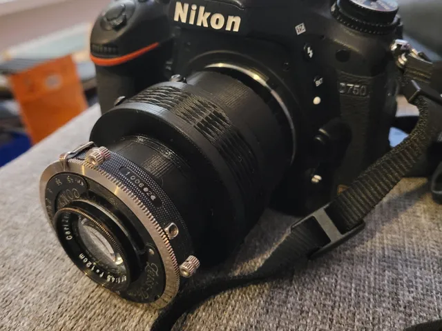 Printable Camera Lens Helicoid M42 10mm Focus Travel