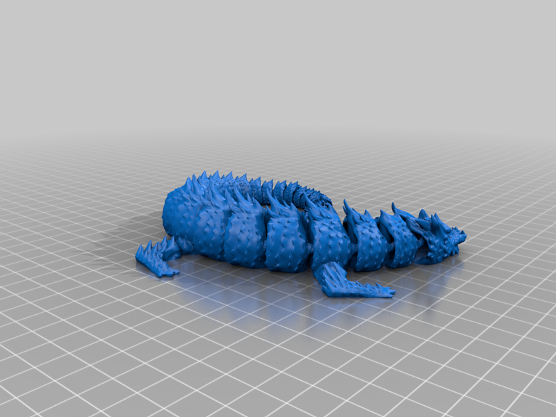 articulated sea dragon (reuploaded) 3D model