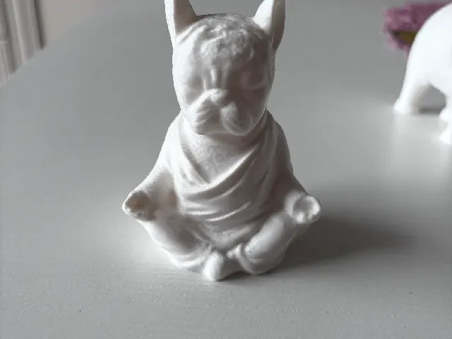 Meditating Dog Buddha Figurine