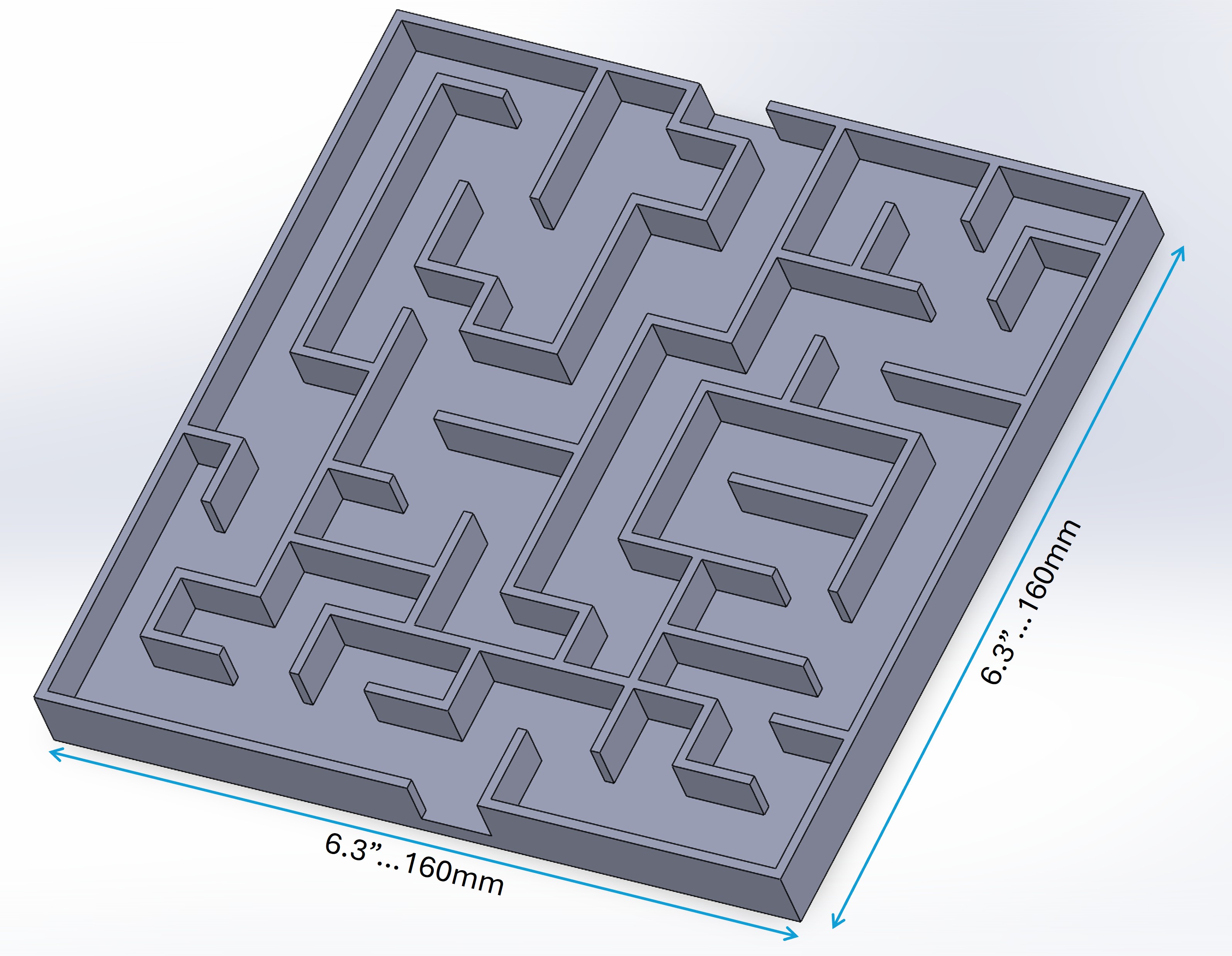 Maze with walls