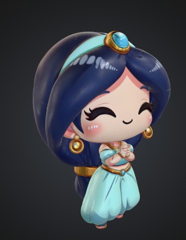 Miniatura 2 do modelo 3D Princess Jasmine