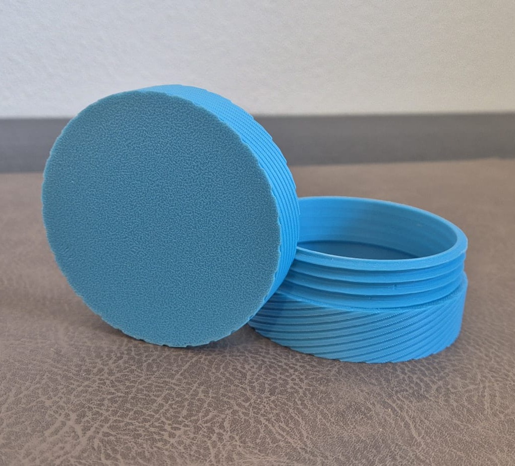 Mini Jar with Screw Cap – Puck-Sized Printable Storage Container