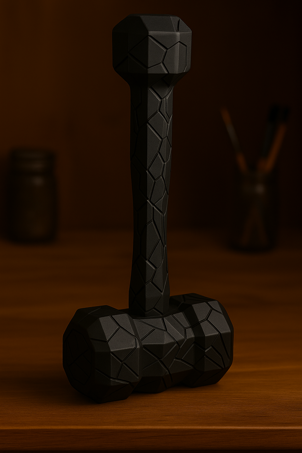 Geometric Sledgehammer Sculpture