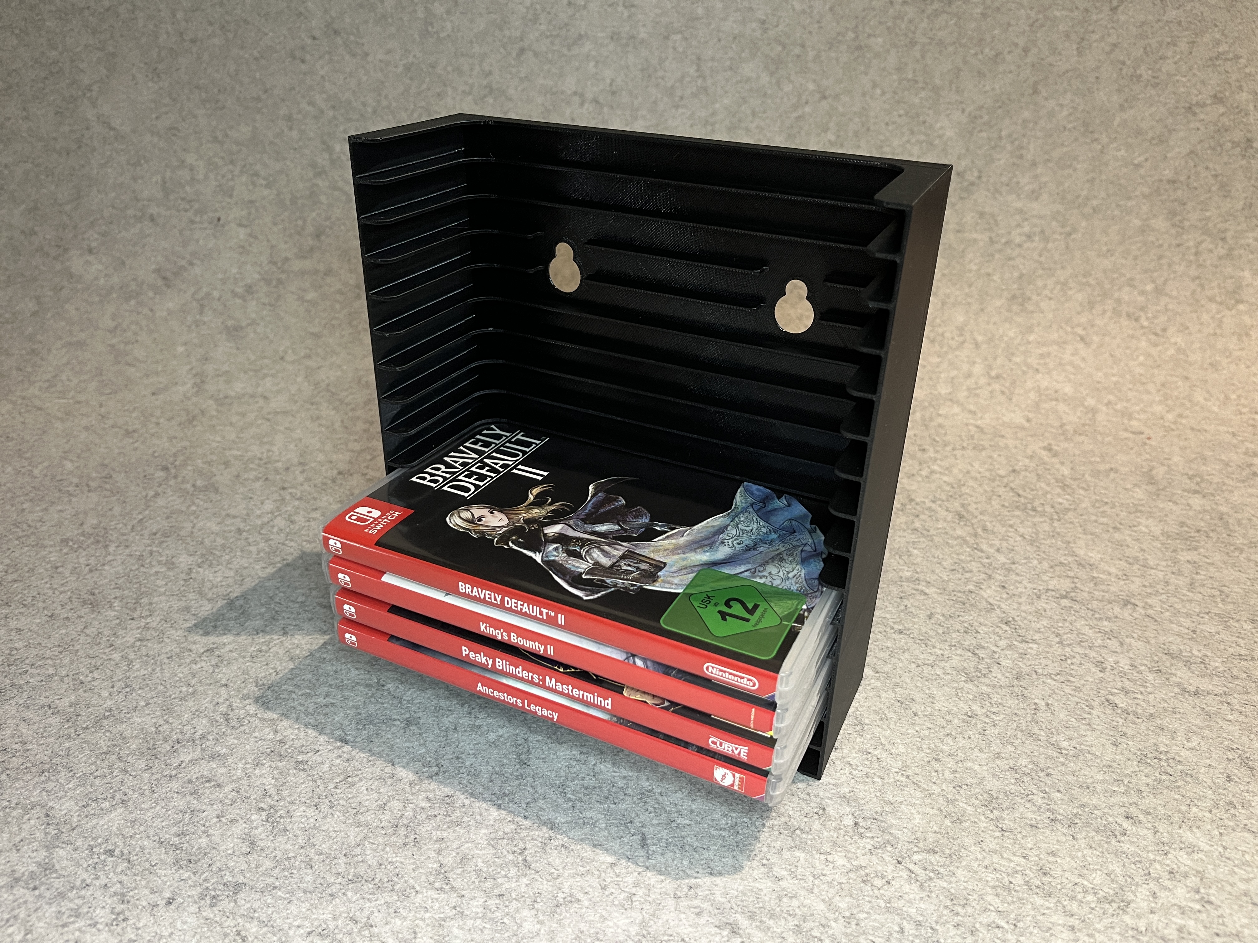 Nintendo Switch wall games holder