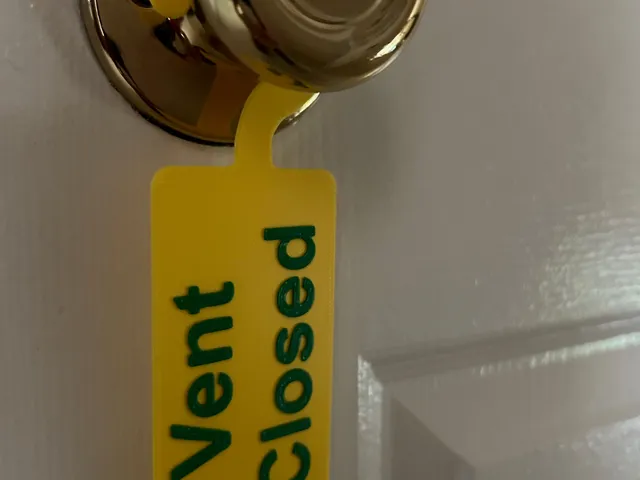 Door Hook Vent Closed