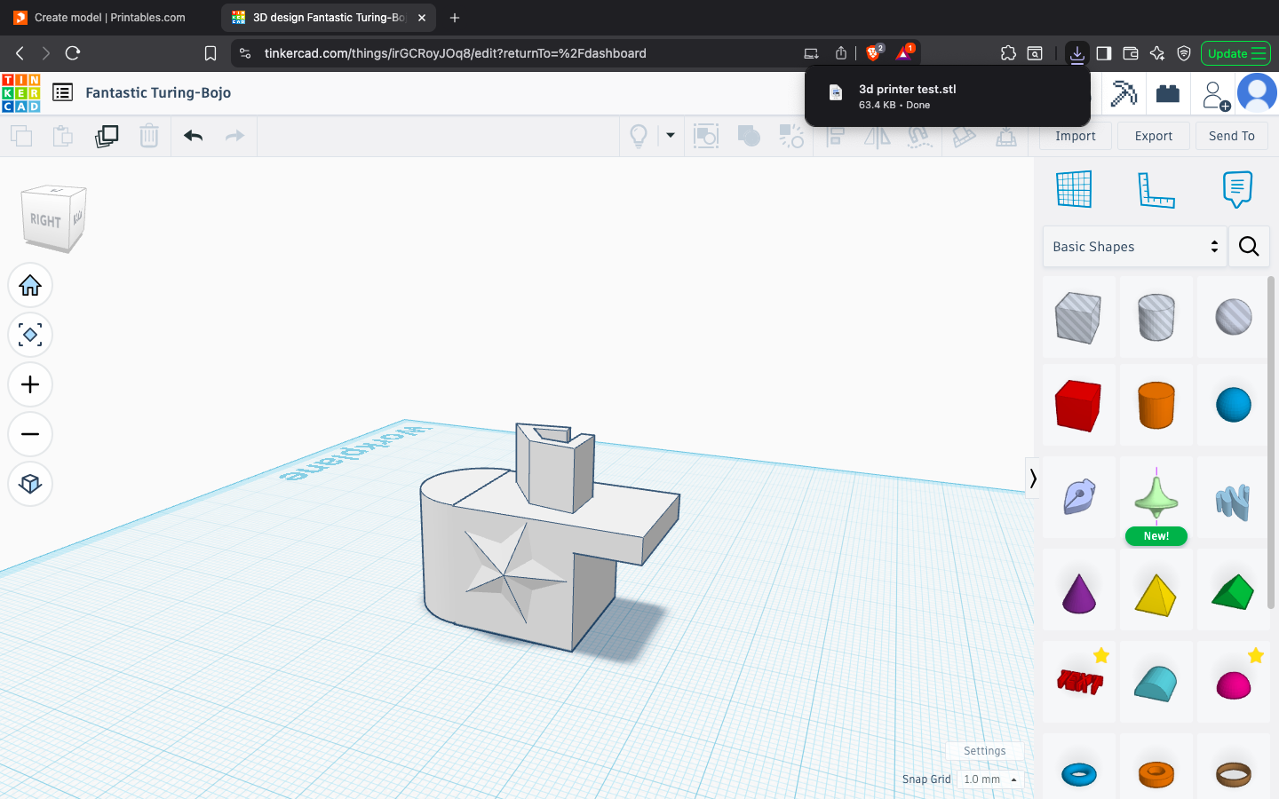 3d printer test