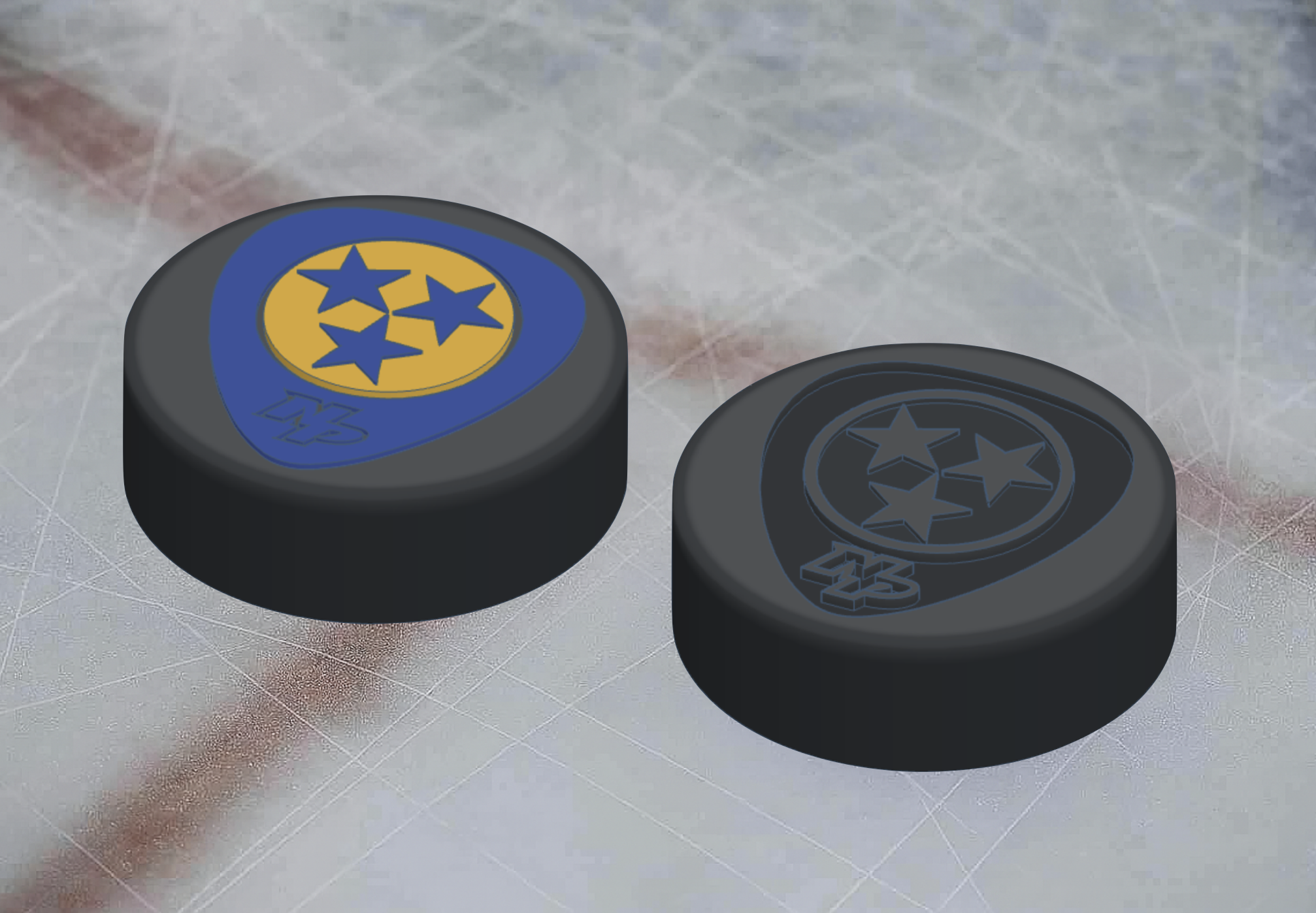 Nashville Predators NHL Hockey Puck Alternate Logo