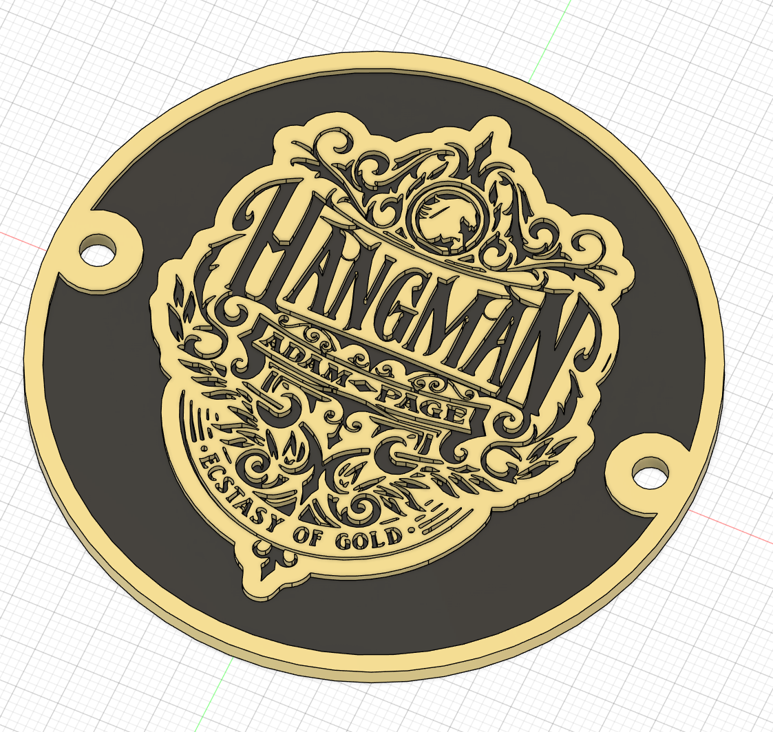 AEW Hangman Adam Page AEW World Title Side Plate