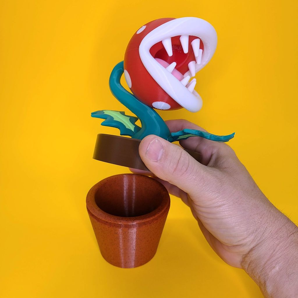 Piranha plant V1 by PLA-N-PA | Download free STL model | Printables.com