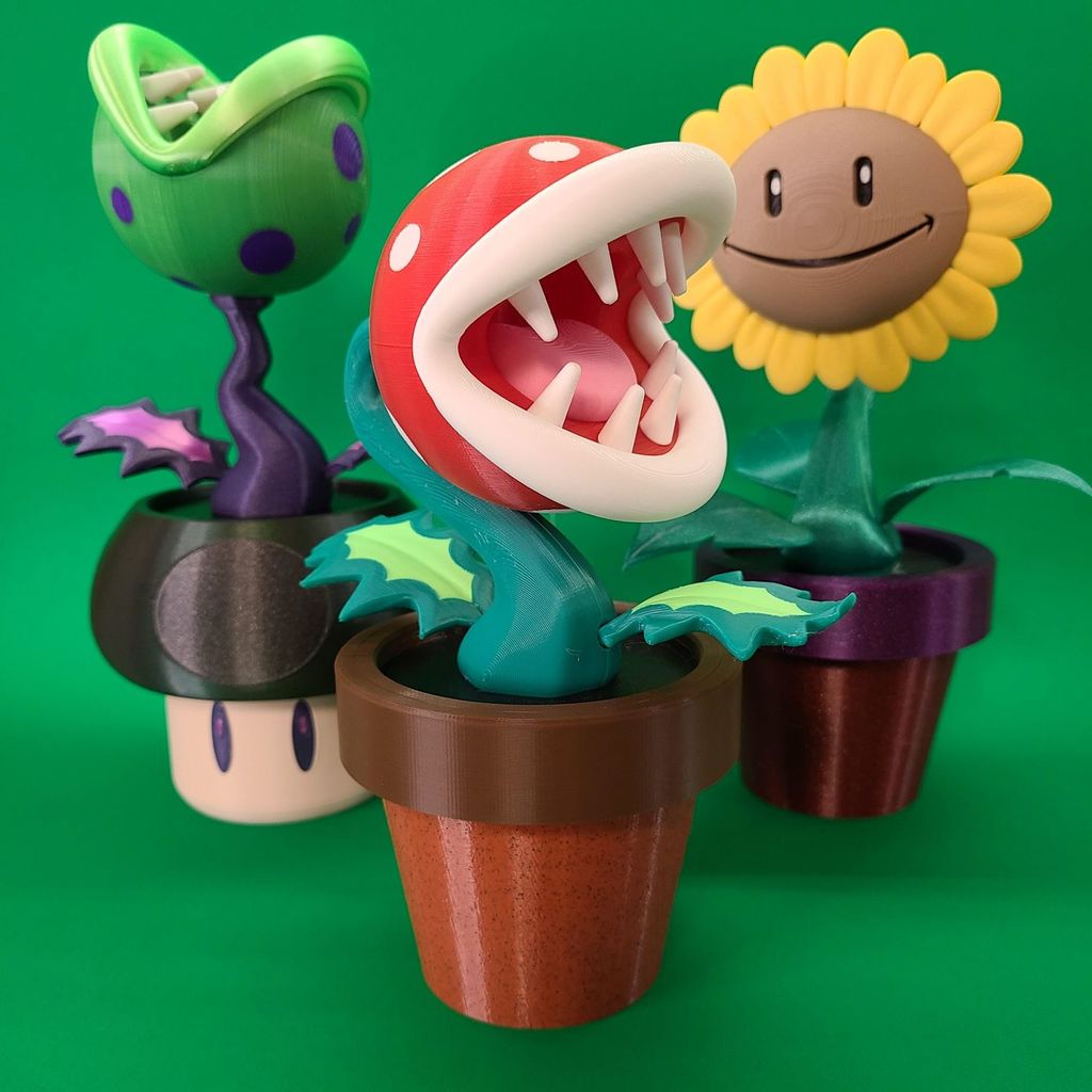 Piranha plant V1 by PLA-N-PA | Download free STL model | Printables.com