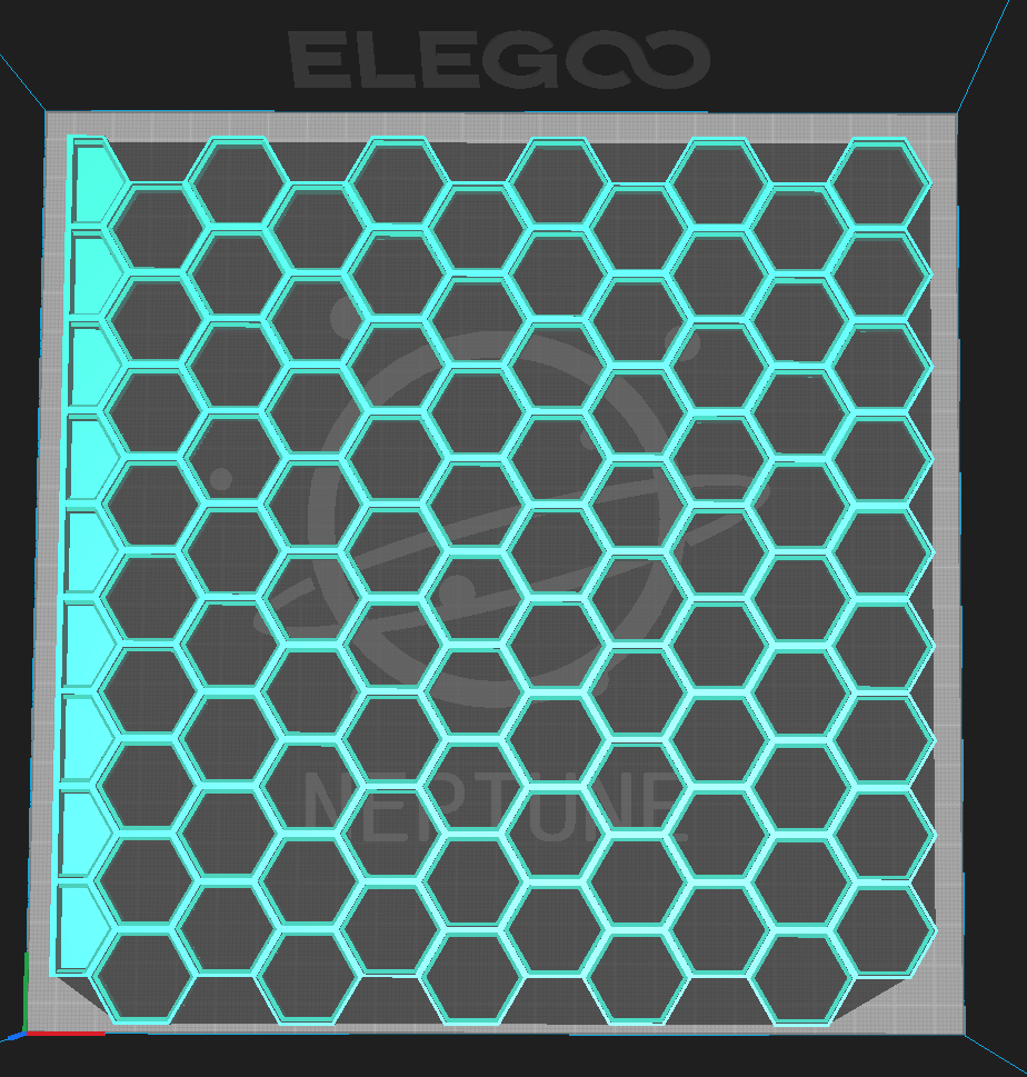 Honeycomb wall Larger + Corners and Sides V2