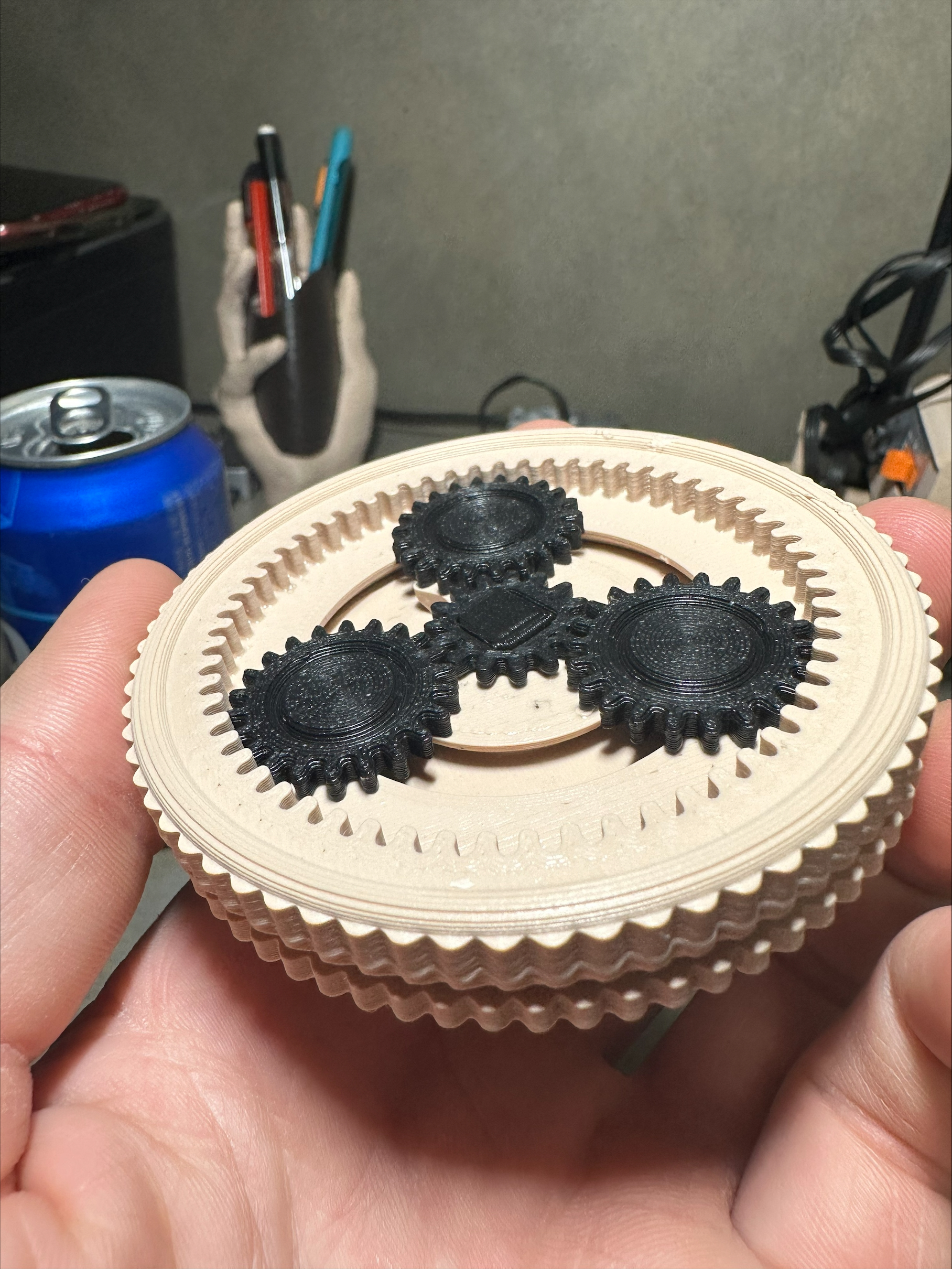 Planetary Gear Cluster Can Coaster
