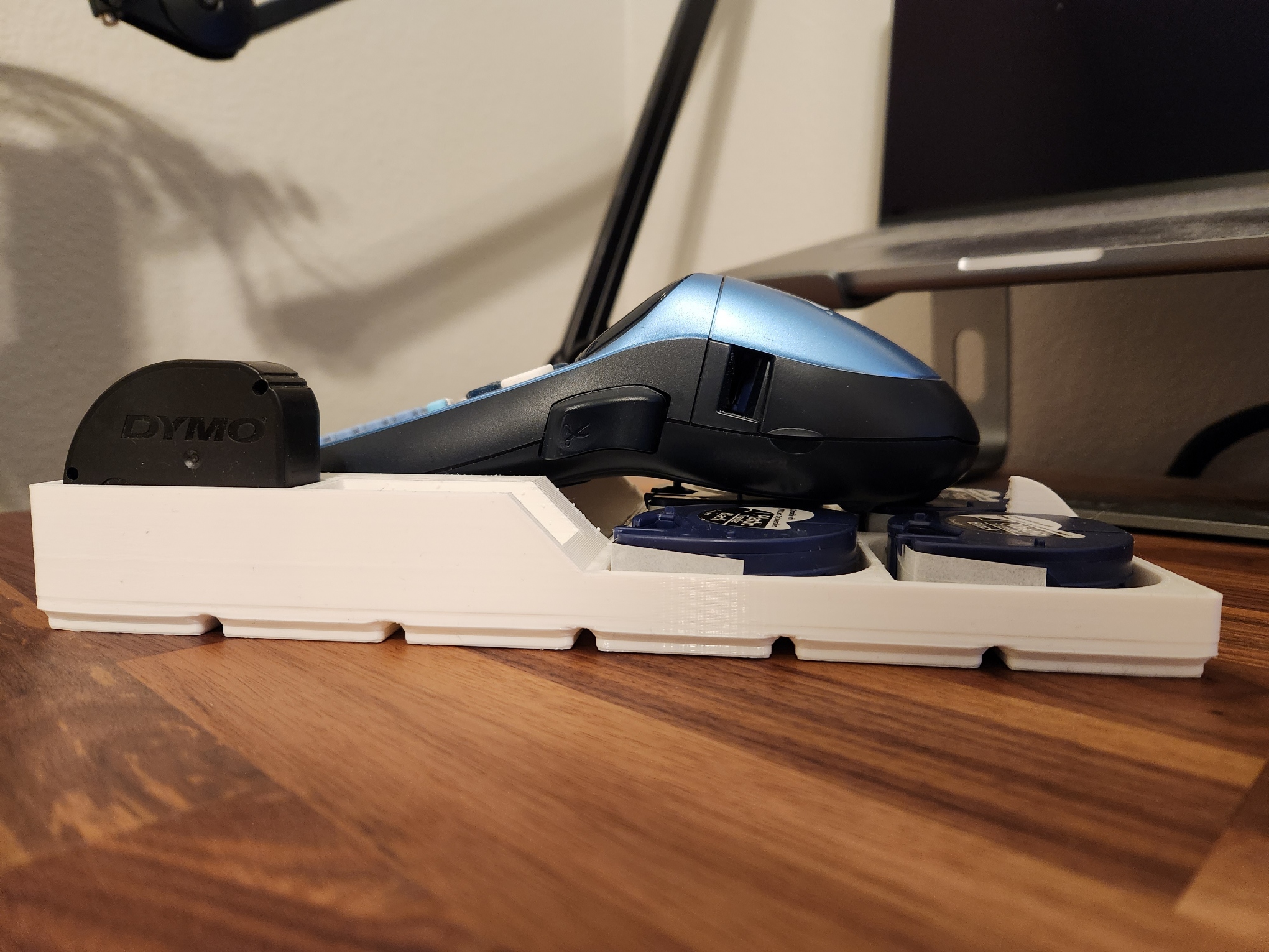 Gridfinity 3x6 Dymo LetraTag Label Maker Holder by cogspace Download free STL model