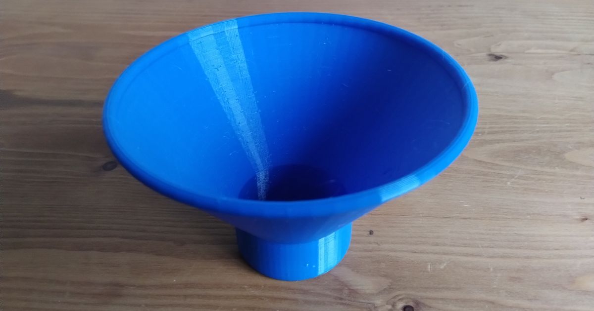 Wide Mouth Funnel by Cornersruns Download free STL model