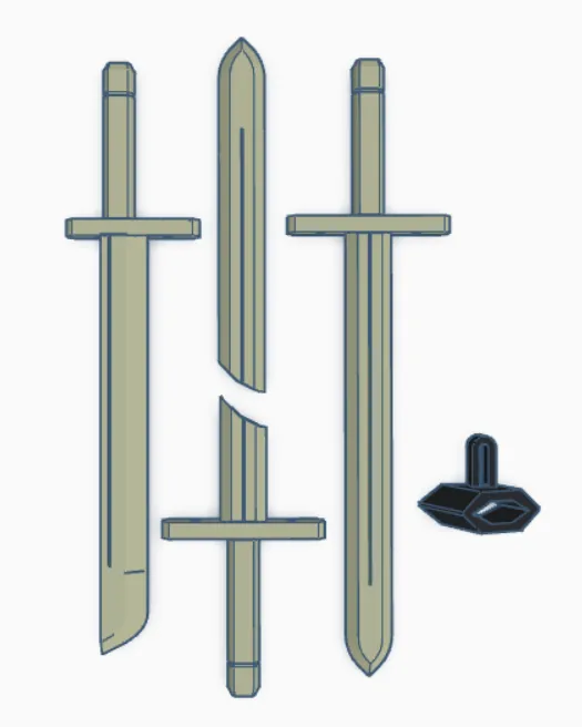 Longswords for Lucky 13 mini by Martin Daňhel | Download free STL model ...