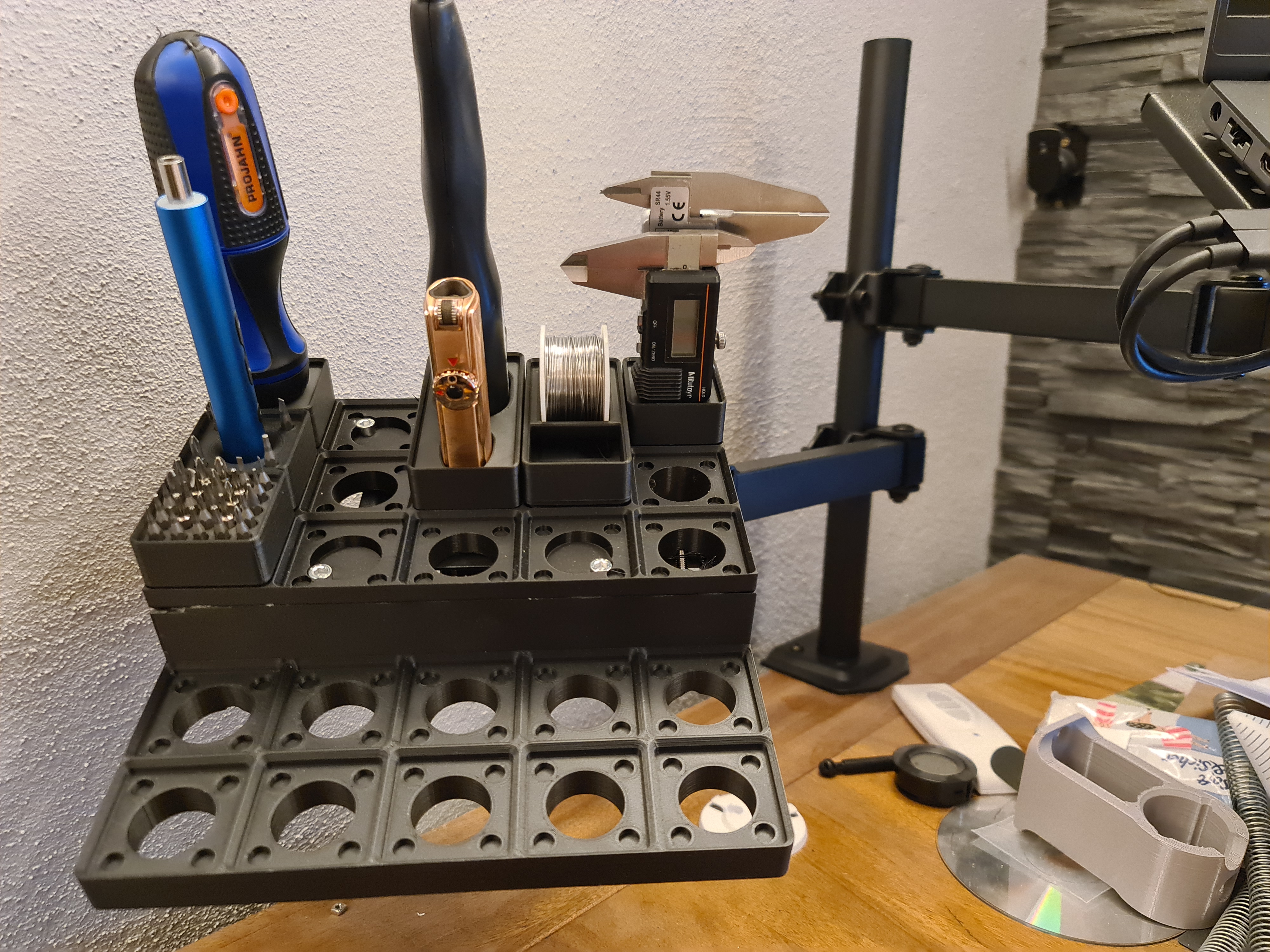 Gridfinity Array 25x Vesa mount for Tools — miniatura 3