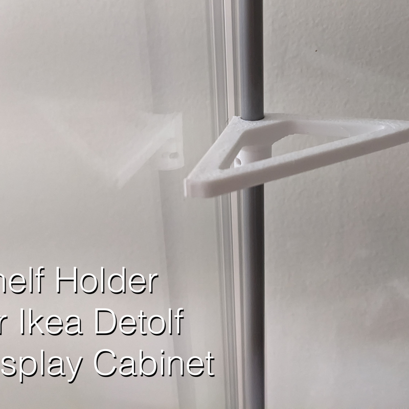 Shelf Holder for Ikea Detolf Display Cabinet by SteveW91