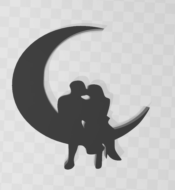 Wallart Love Moon Couple By Marik3D Download Free STL Model wallart-love-moon-couple-by-marik3d-download-free-stl-model