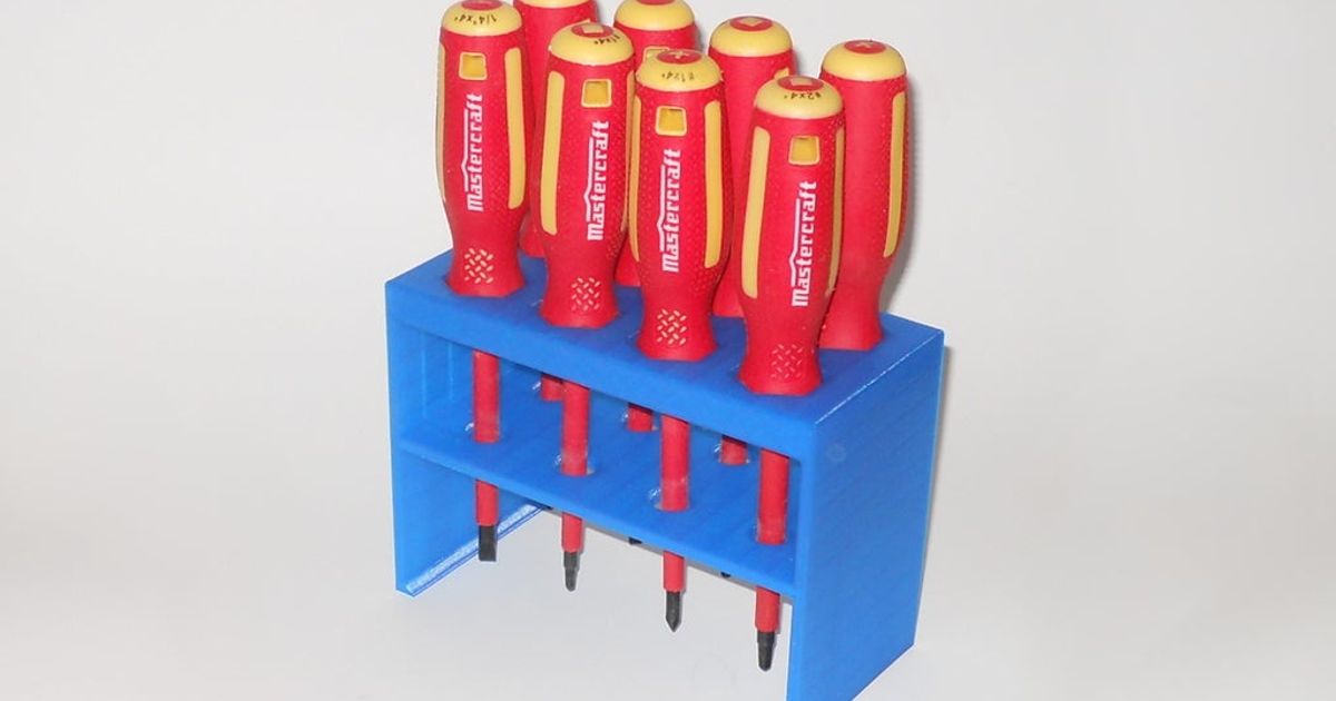 Insulated Screwdriver Rack by ctheroux Download free STL model