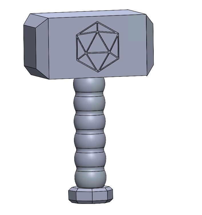 Dice Hammer by Saber Download free STL model