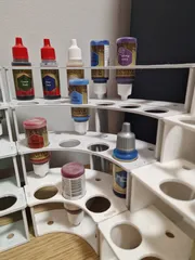 Free STL file Modular Hobby Paint Rack - Large Straight・3D