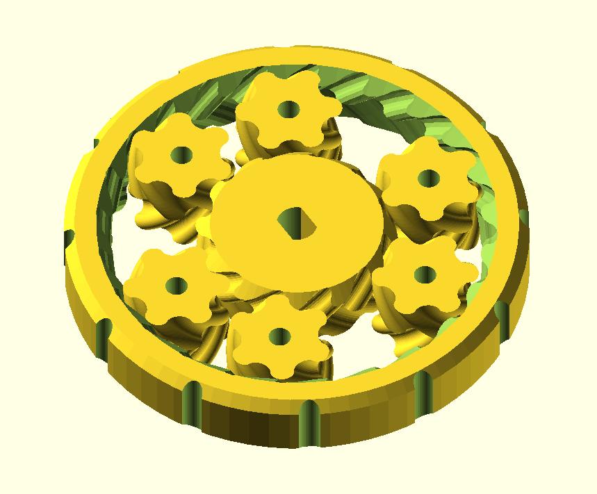 Periodic Tabe of GearBearings by mechadense Download free STL model