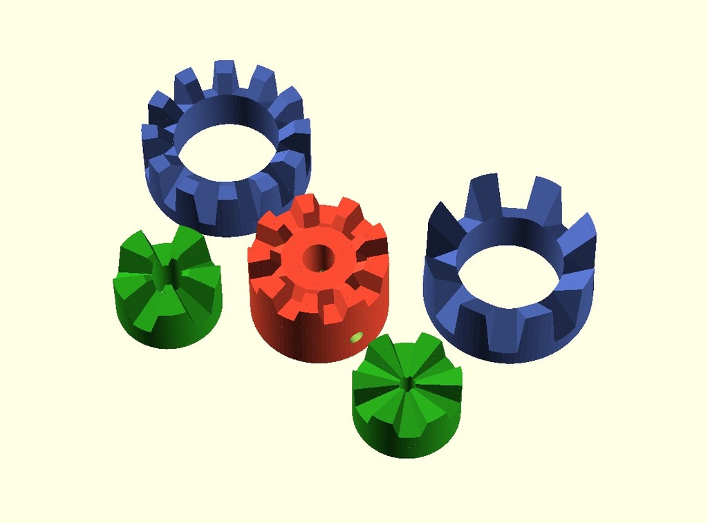 Customizable Hirth Joint (CSG version) (library) DEPRECATED