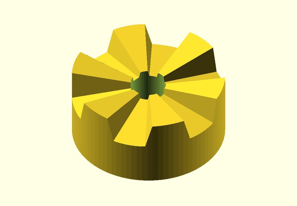 Customizable Hirth Joint (vertex version) (library) DEPRECATED