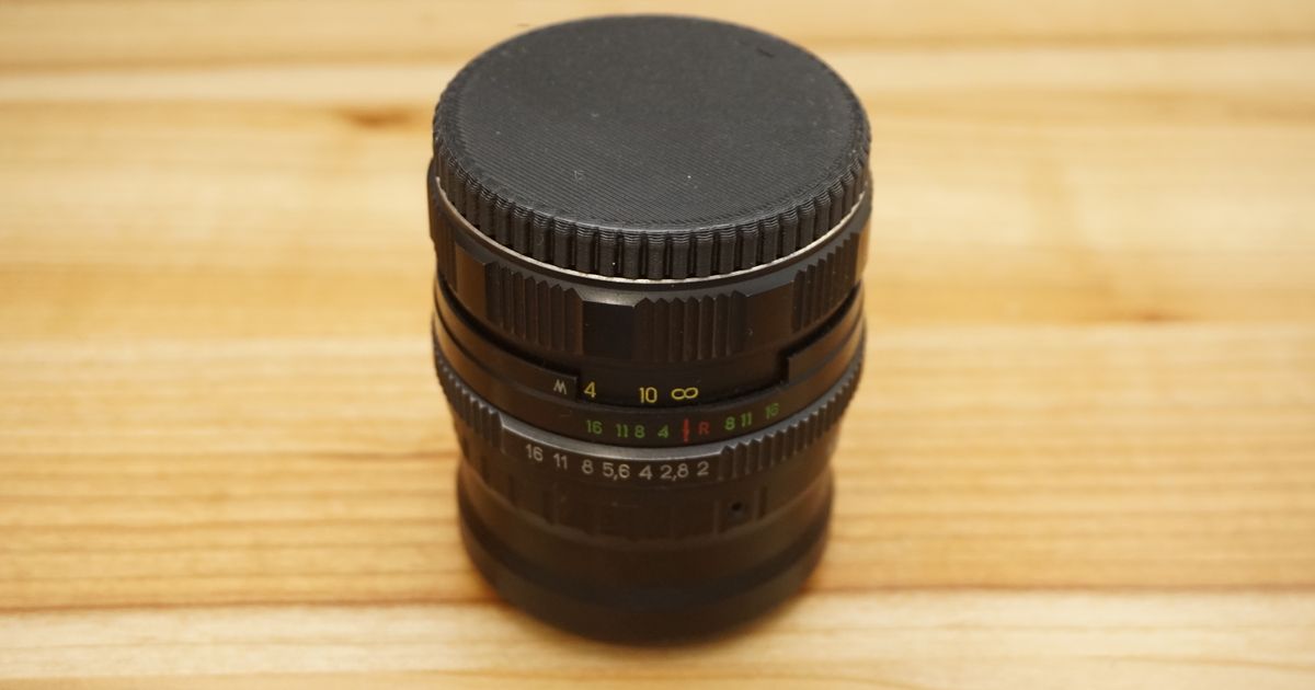 Helios 44 front lens cap by nullptr Download free STL model