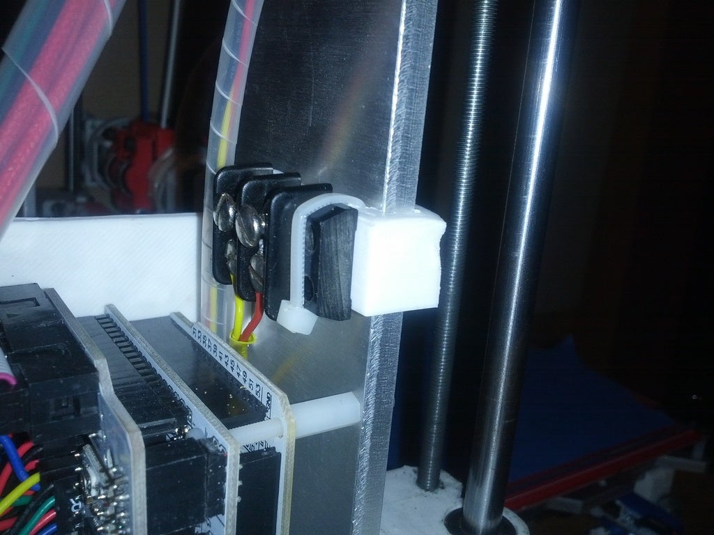 Prusa i3 Metal Frame Terminal Block Holder