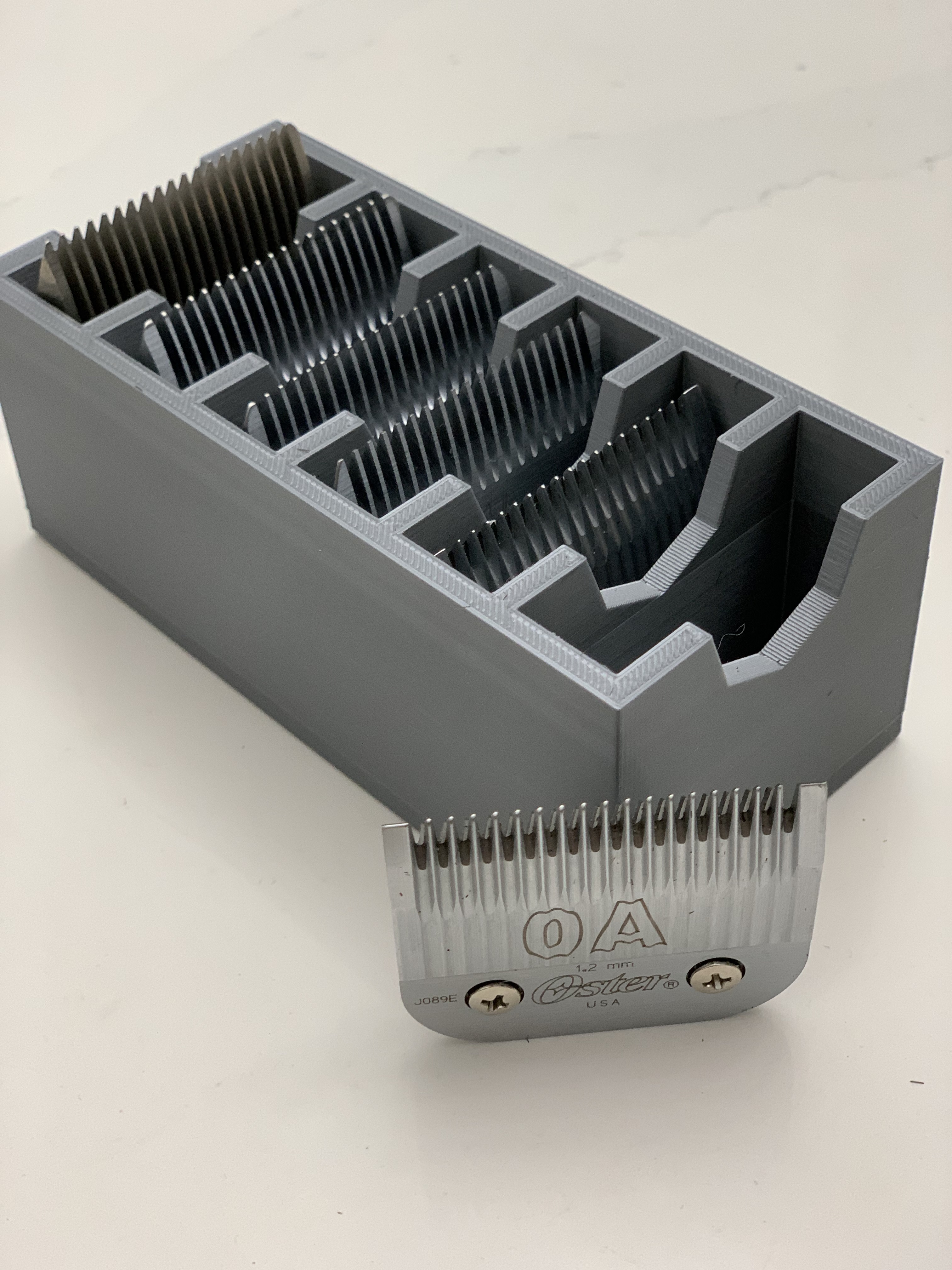 Clipper blade clearance case holder