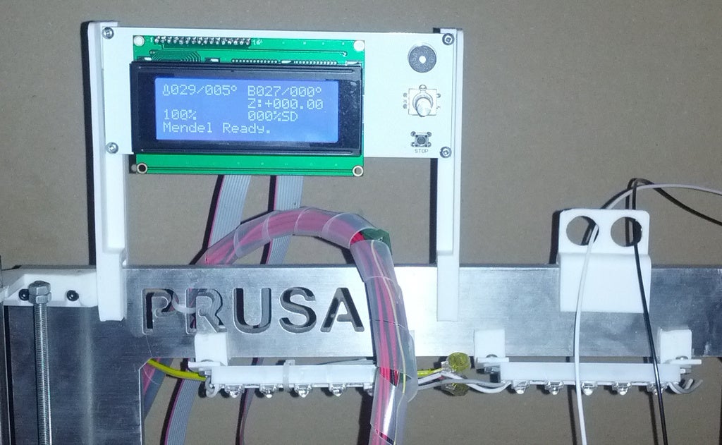 Prusa i3 Metal Frame RepRapDiscount Smart Controller Brackets