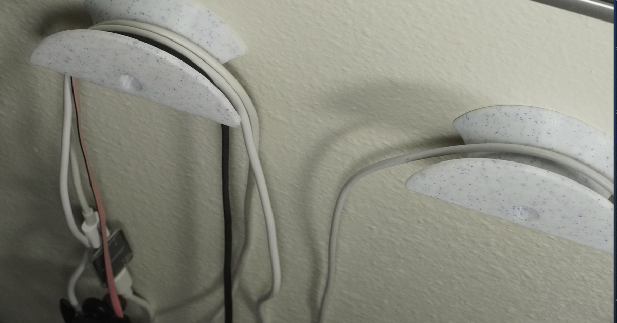 USB and Other Cables Hanger by Jeremy Cook Download free STL model