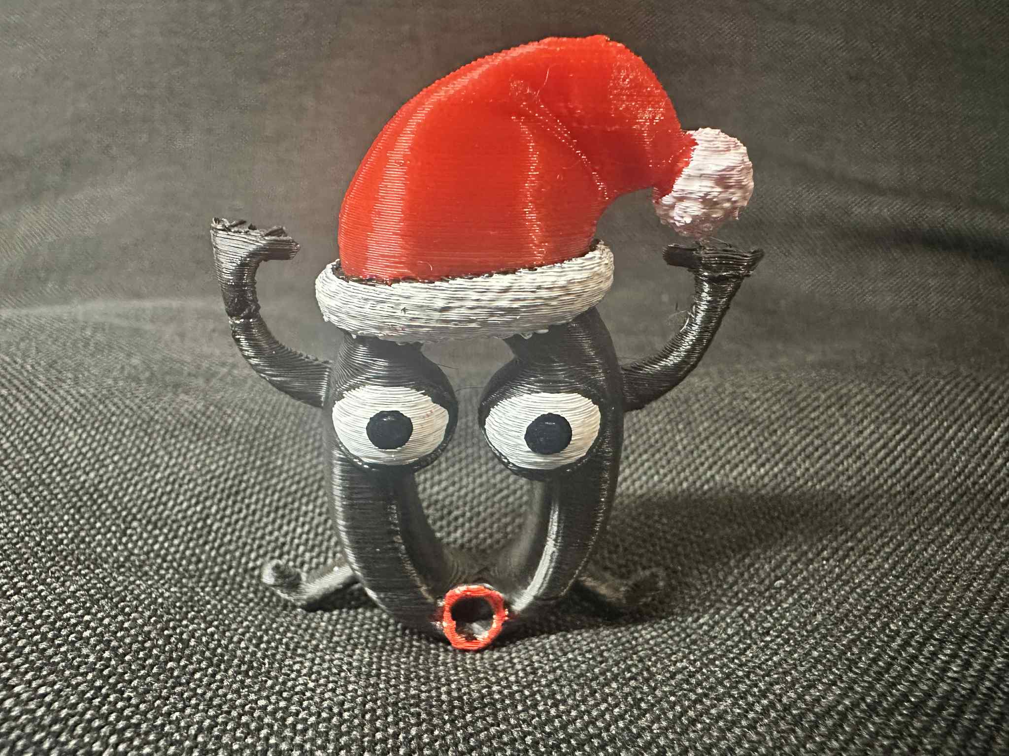 0 – Christmas Number Zero in Santa's Hat Figurine