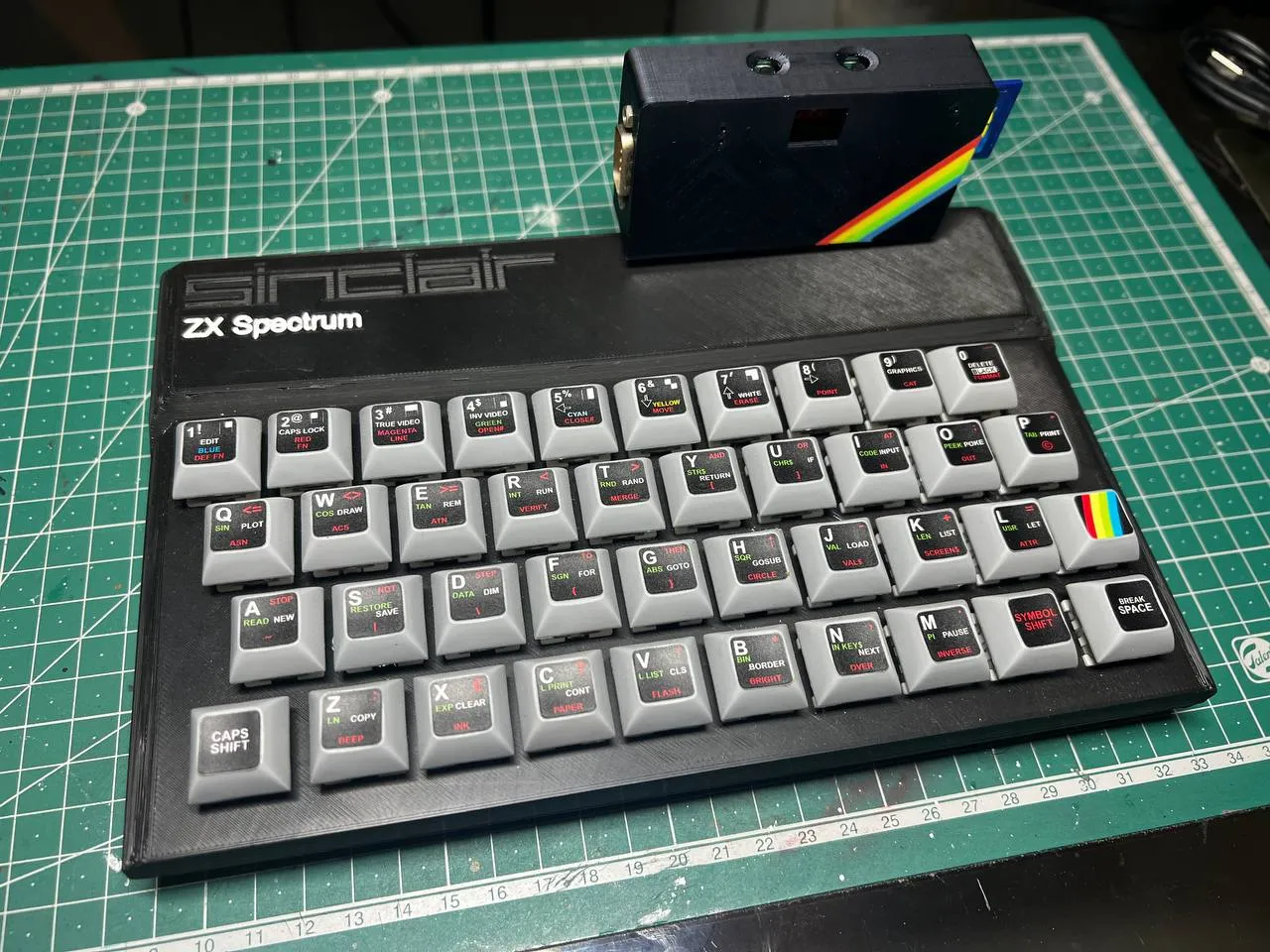 ZXSpectrum “rubber” case for cherry keyboard by Sergio Morales 