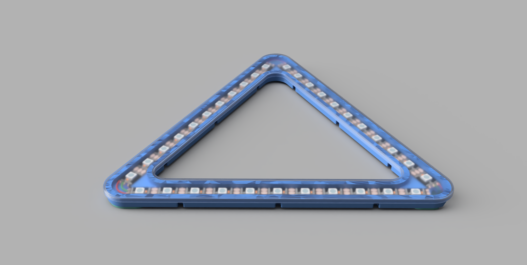 Triangle shaped Neopixel holder for Flsun v400 (Updated)