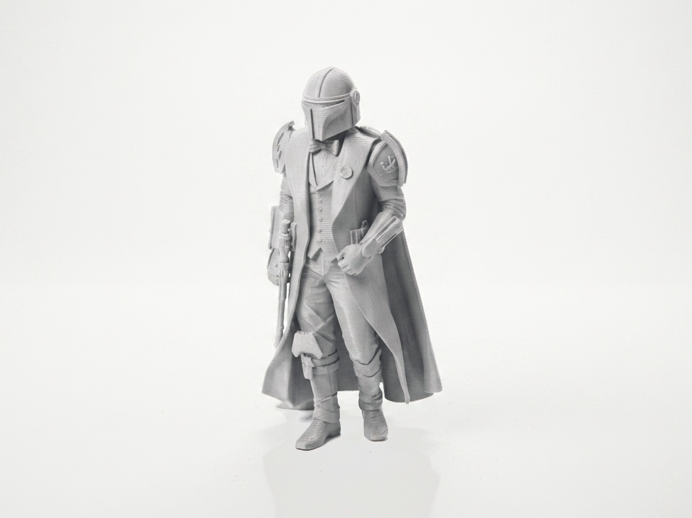 Dapper Mandalorian Figurine Star Wars 3D Printable