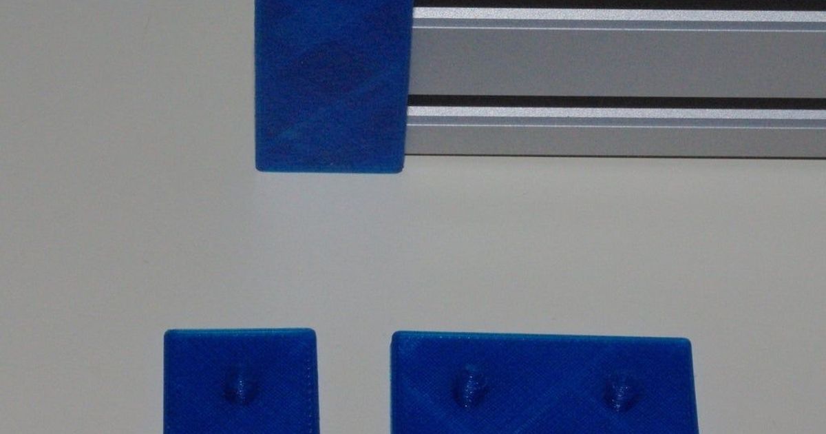 20 mm TSlot End Caps by ctheroux Download free STL model