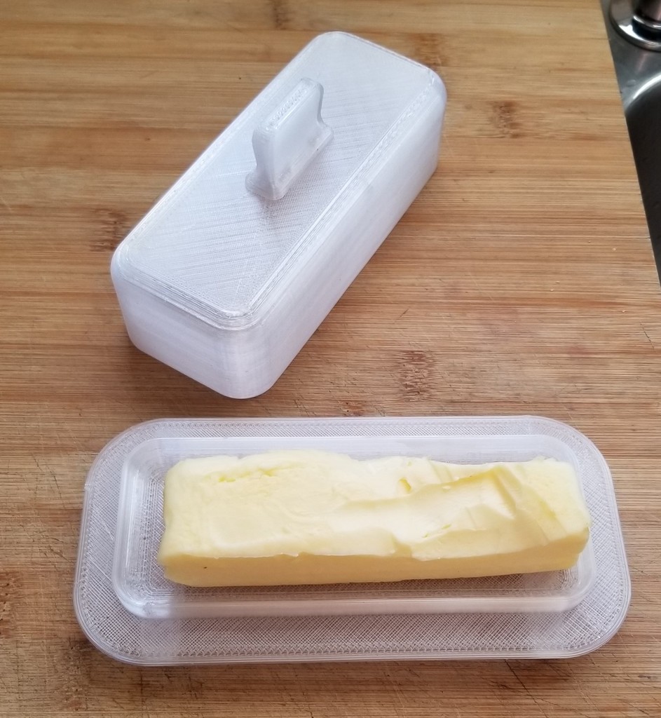 Butter dish V2 for ¼ pound butter